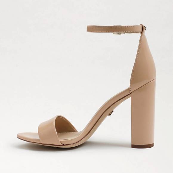 NEW SAM EDELMAN yaro heel in beige blush patent - Picture 4 of 7